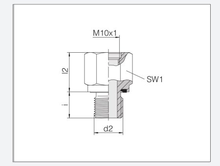帶外螺紋的測壓接頭